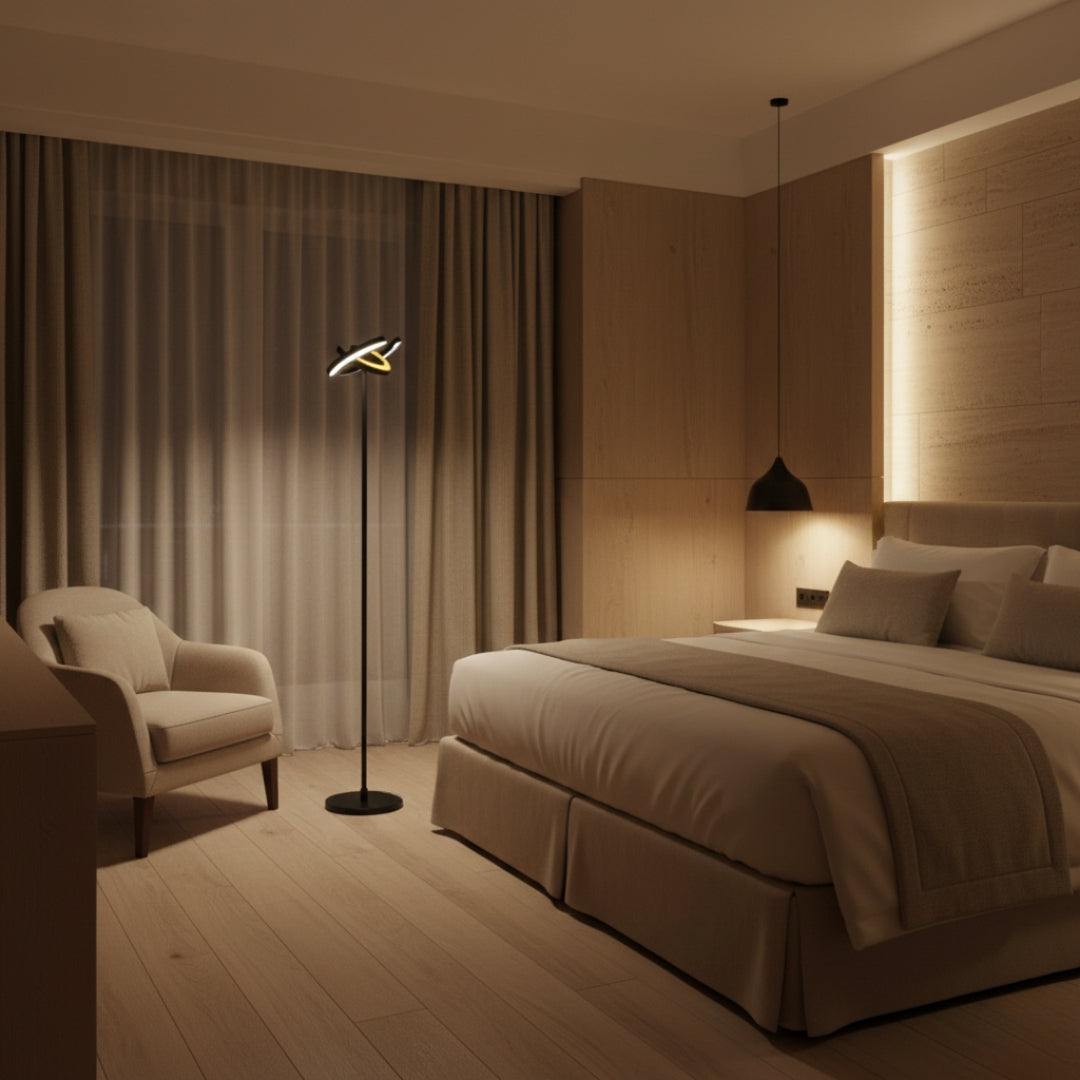 Lampe Sur Pied Double Éclairage