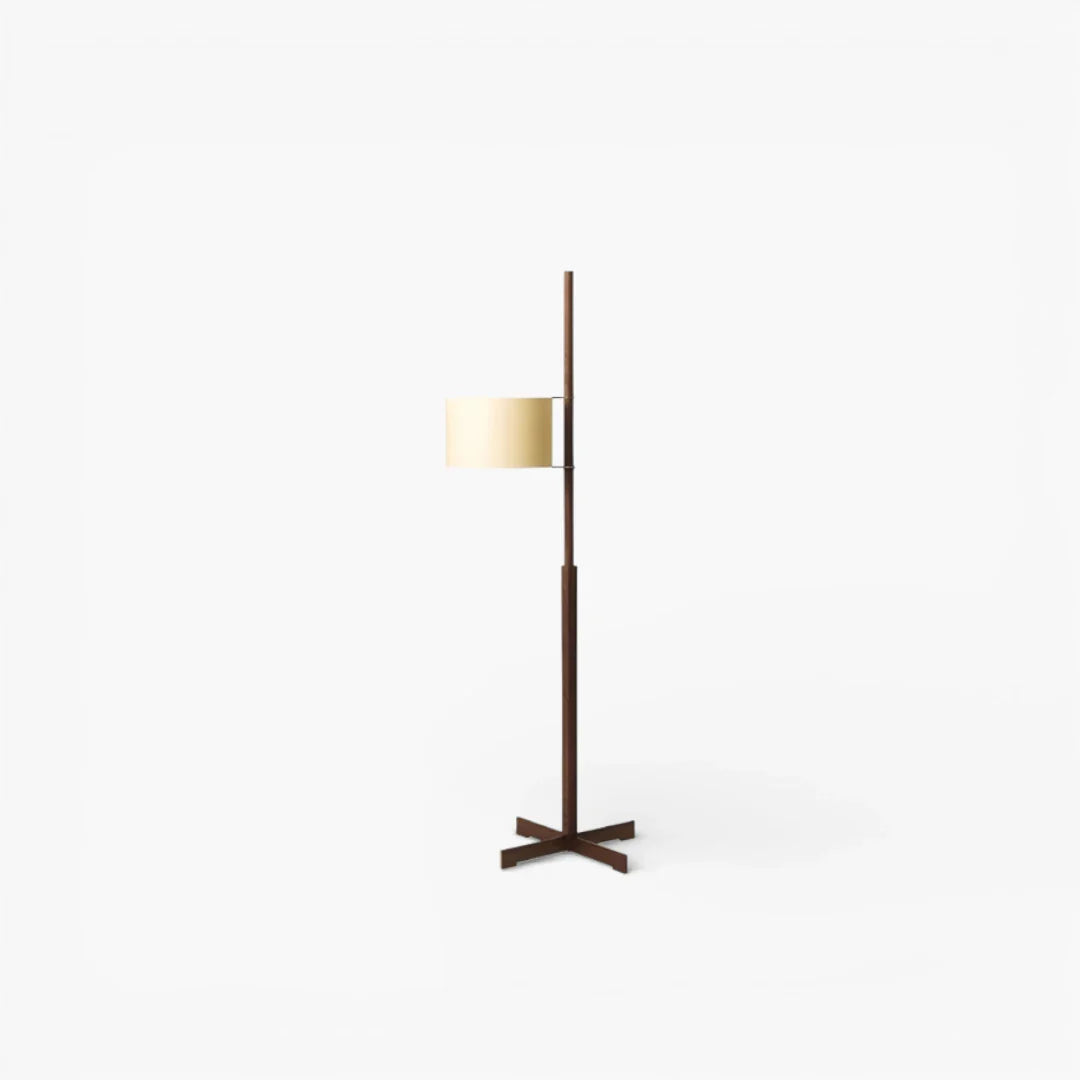 Lampe Sur Pied En Bois Carré