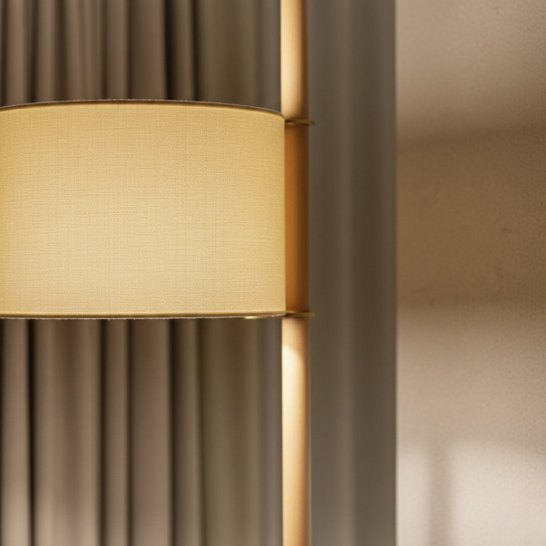 Lampe Sur Pied En Bois Carré