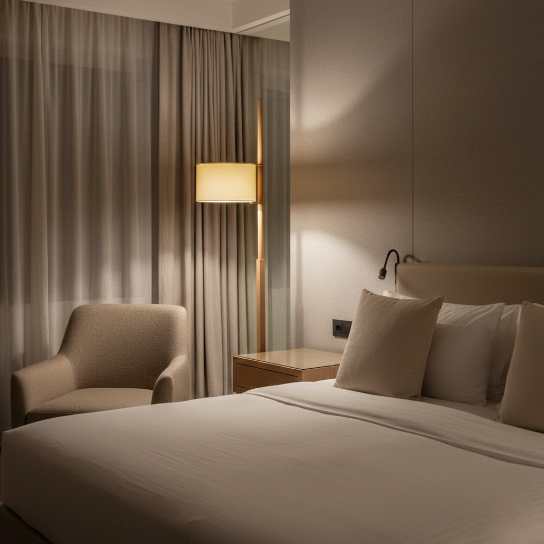 Lampe Sur Pied En Bois Carré