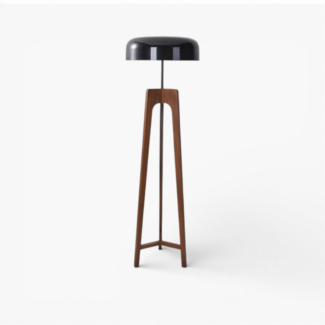 Lampe Sur Pied En Bois Classique