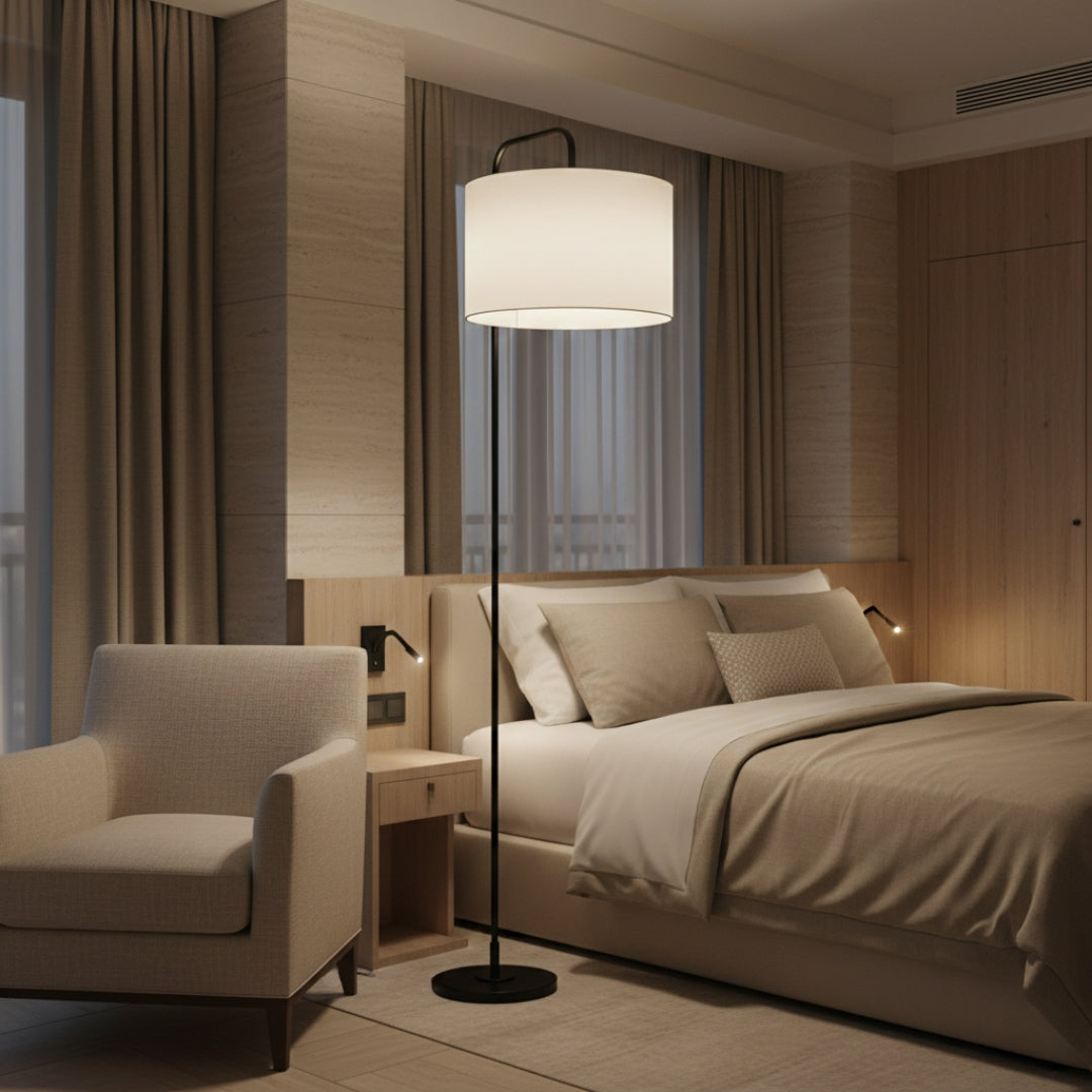 Lampe Sur Pied En Lin