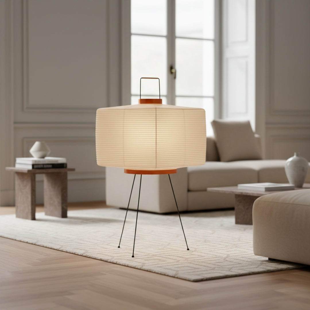 Lampe Sur Pied Papier Japonais