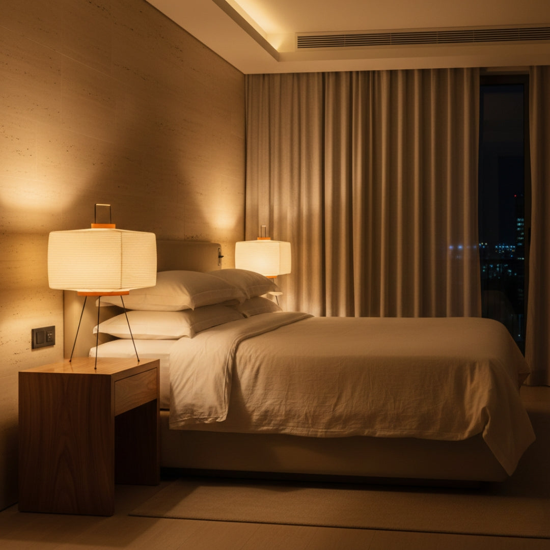 Lampe Sur Pied Papier Japonais