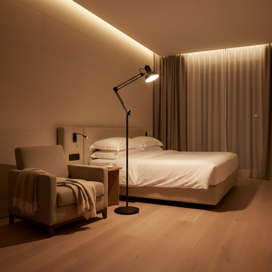 Lampe Sur Pied Reglable En Hauteur