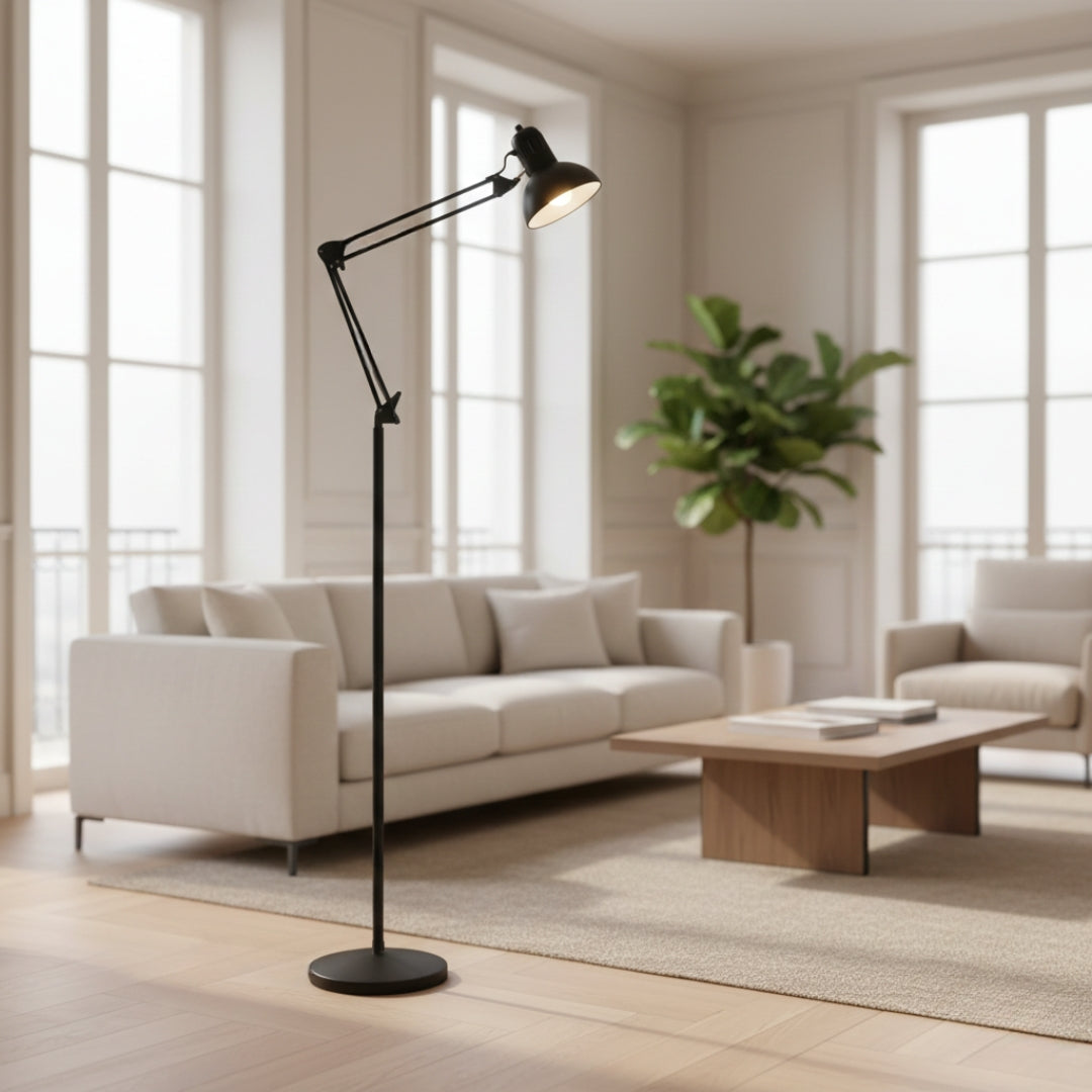Lampe Sur Pied Reglable En Hauteur