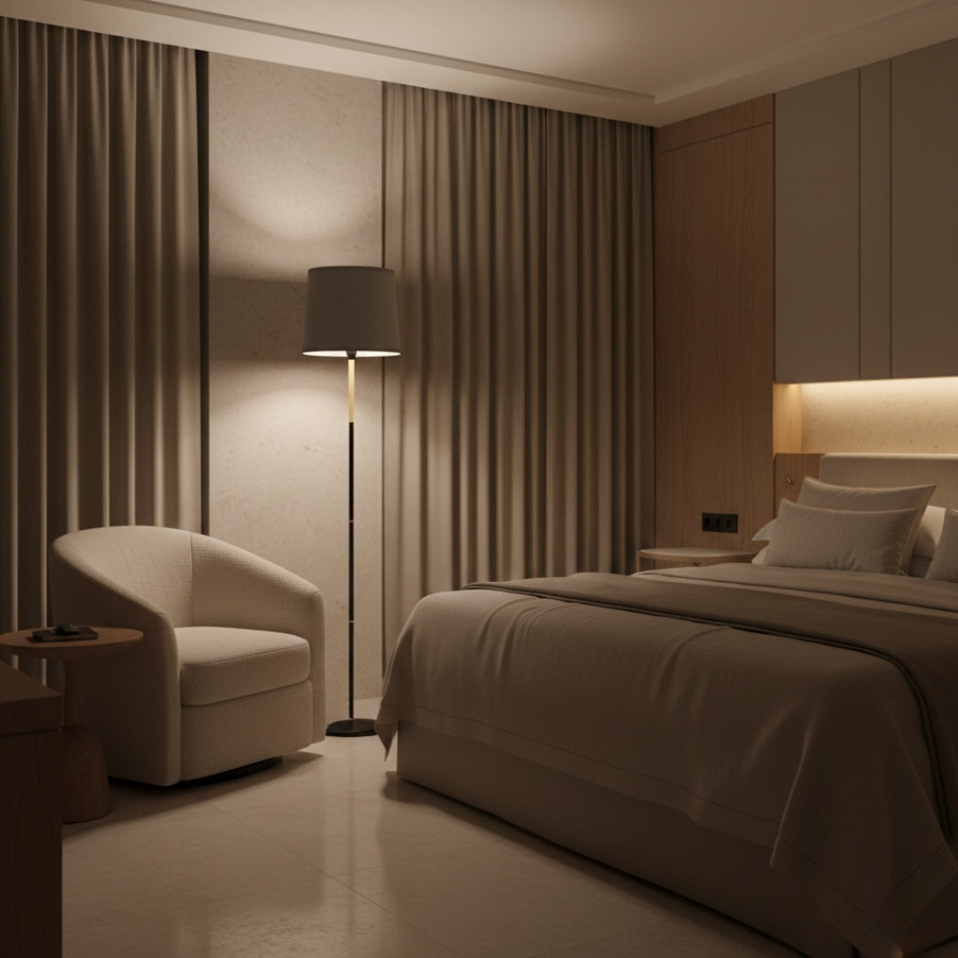 Lampe Sur Pied Tissu