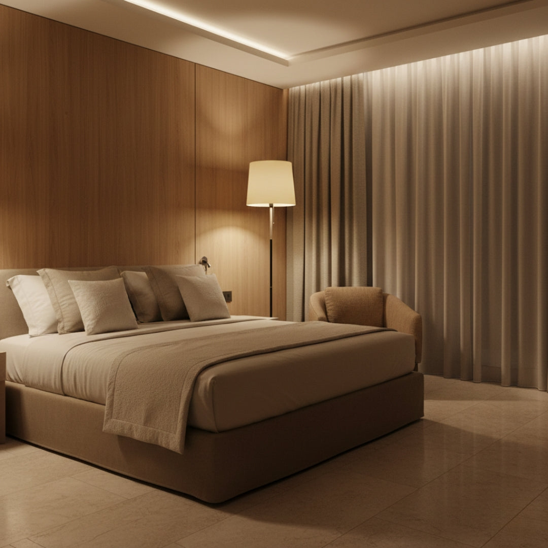 Lampe Sur Pied Tissu