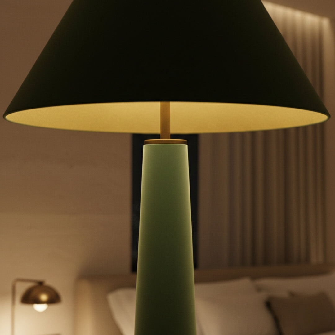 Lampe Sur Pied Verte