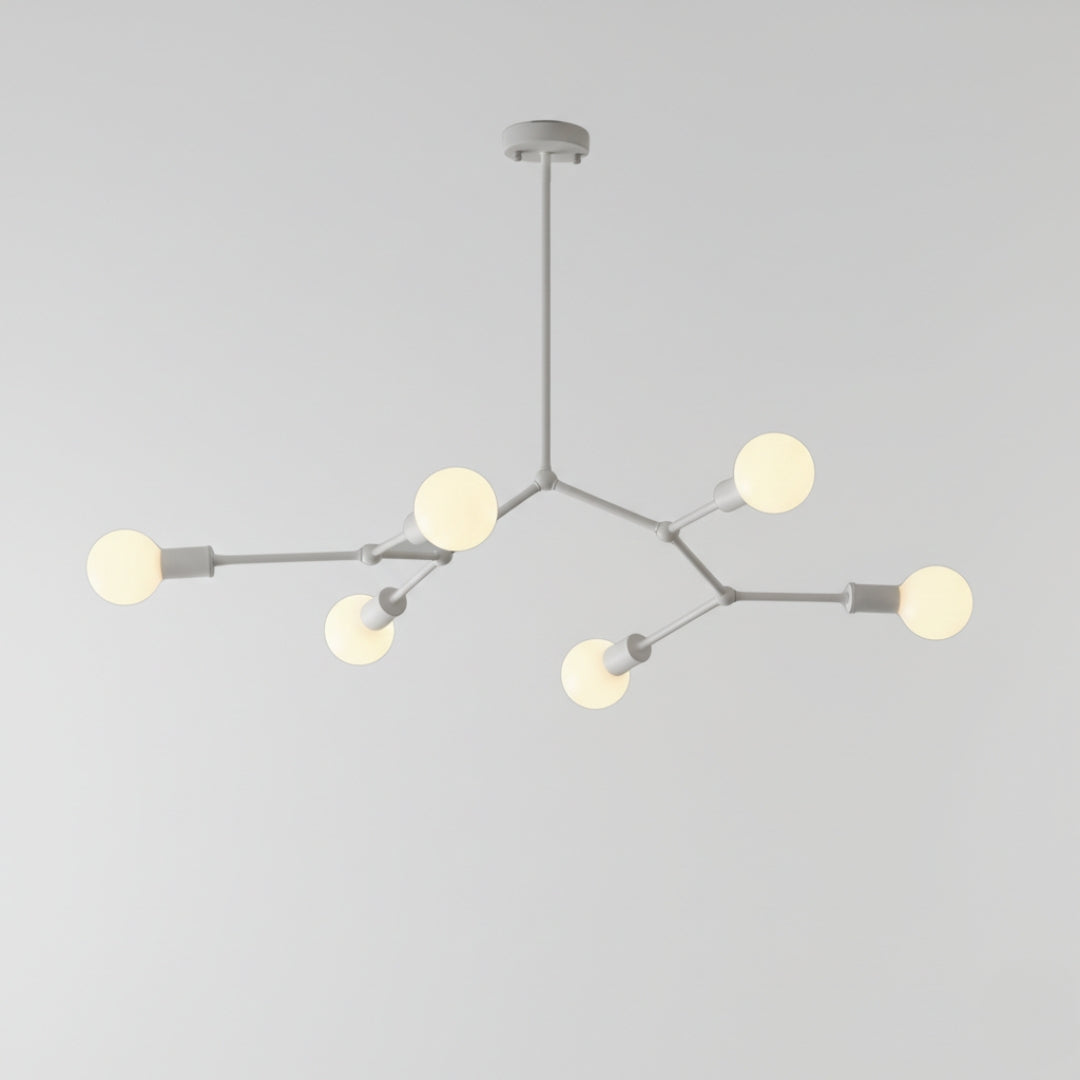 Lustre LED Industriel à Branches Métalliques