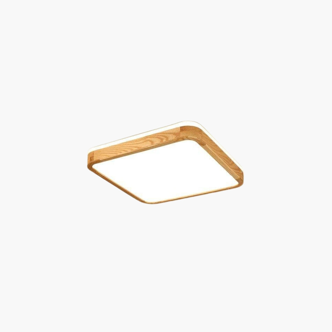 Plafonnier Bois LED Design Formes Modernes