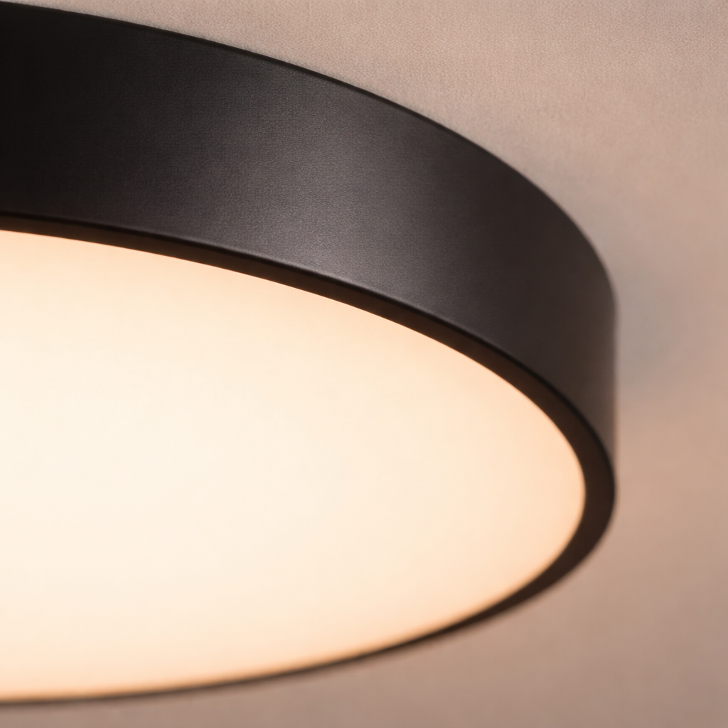 Plafonnier LED design plat arrondi
