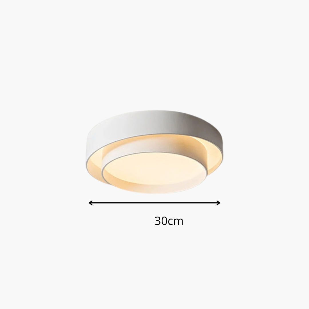 Plafonnier Rond LED Design Moderne Blanc