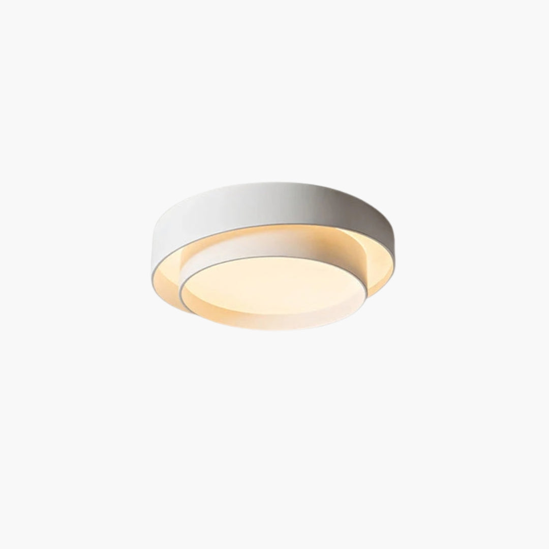 Plafonnier Rond LED Design Moderne Blanc