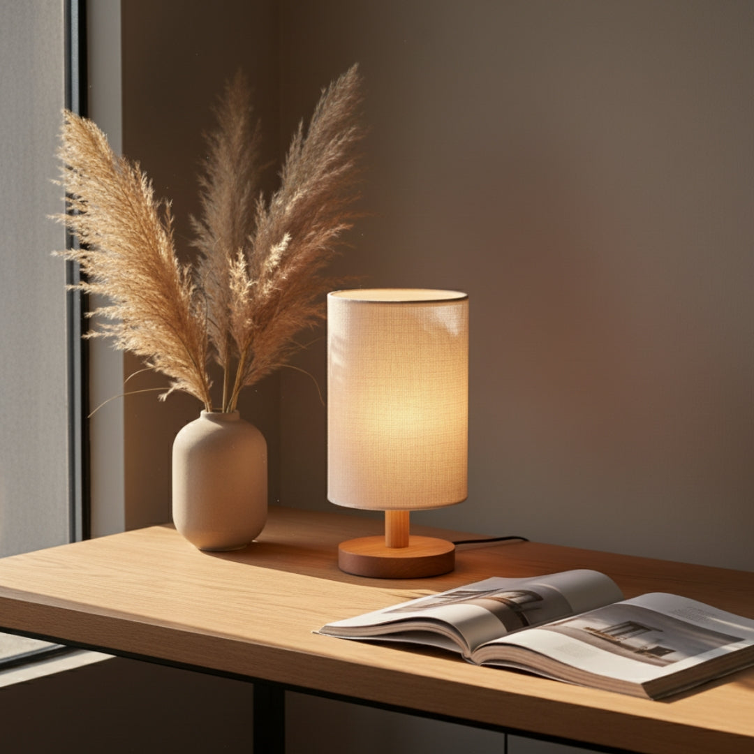 Lampe De Chevet En Lin