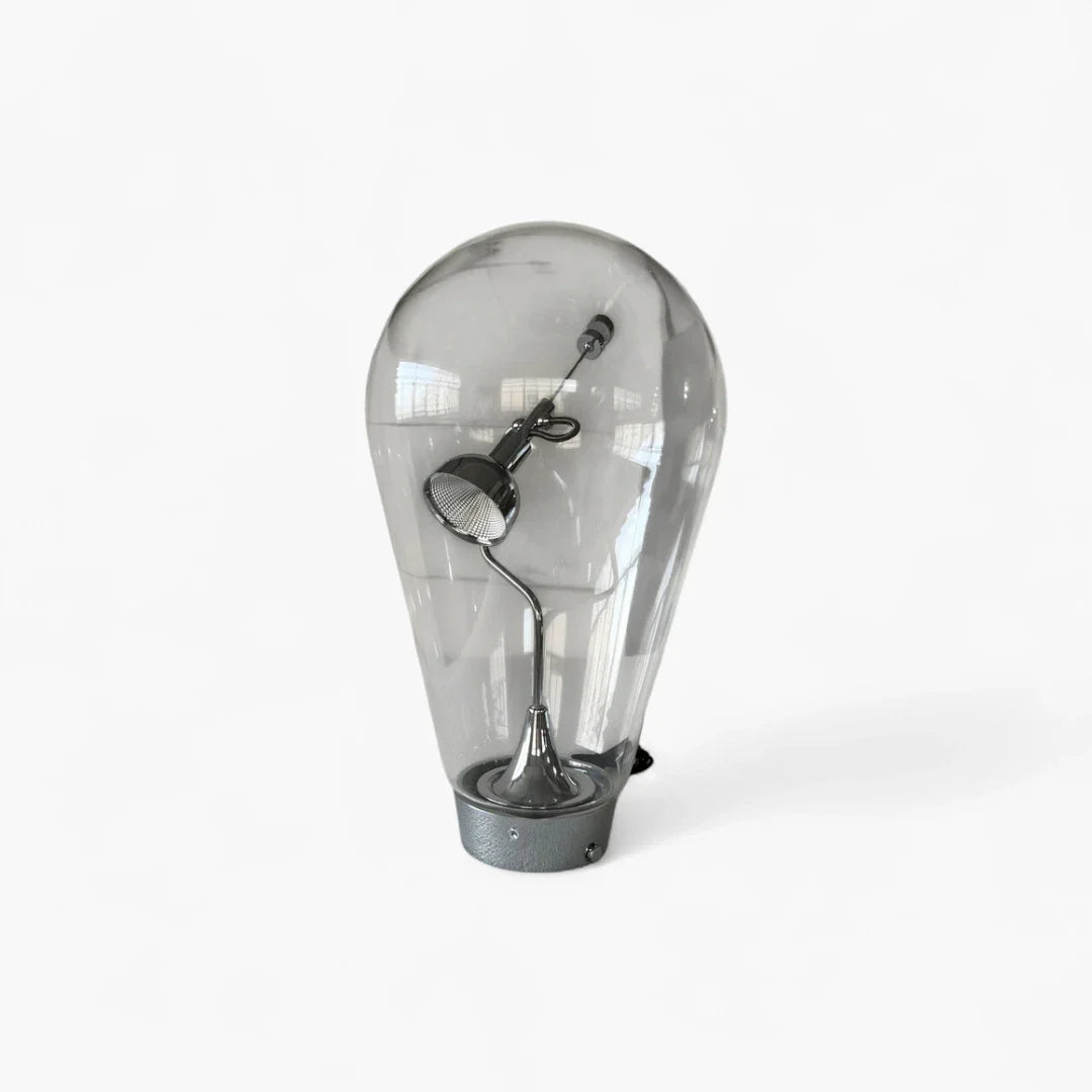 Lampe De Chevet En Verre Vintage