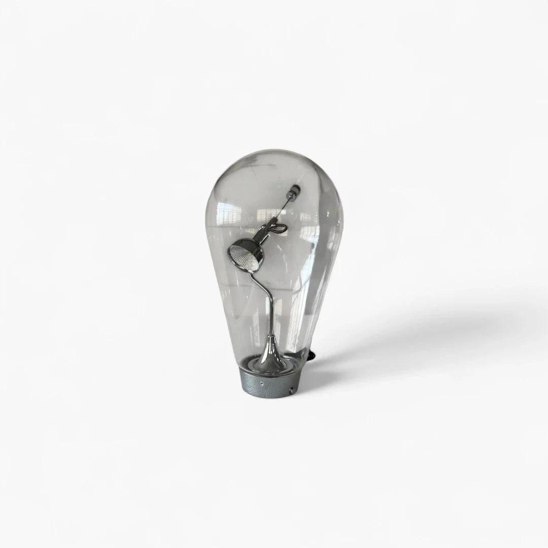 Lampe De Chevet En Verre Vintage