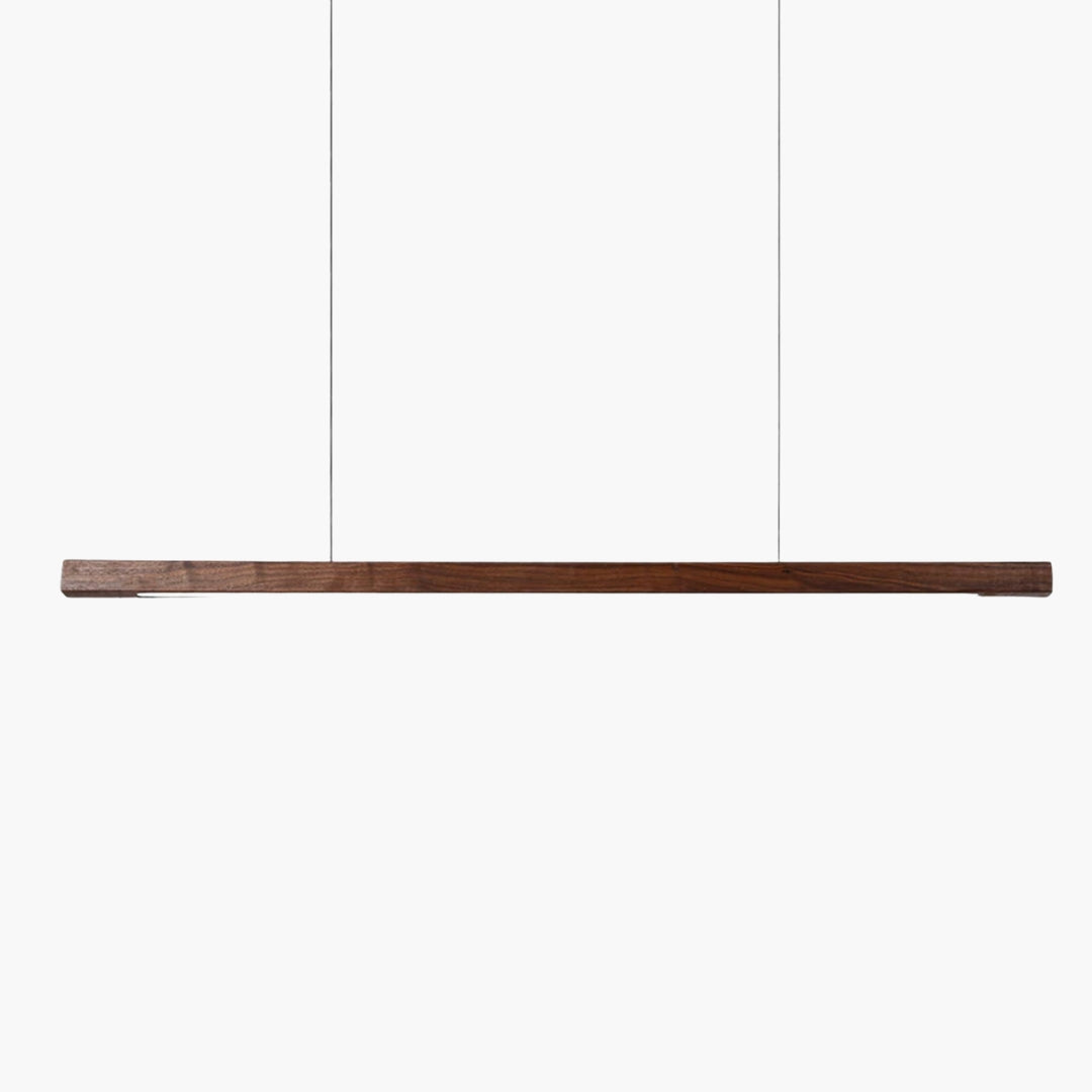 Suspension LED moderne en bois allongé Hang