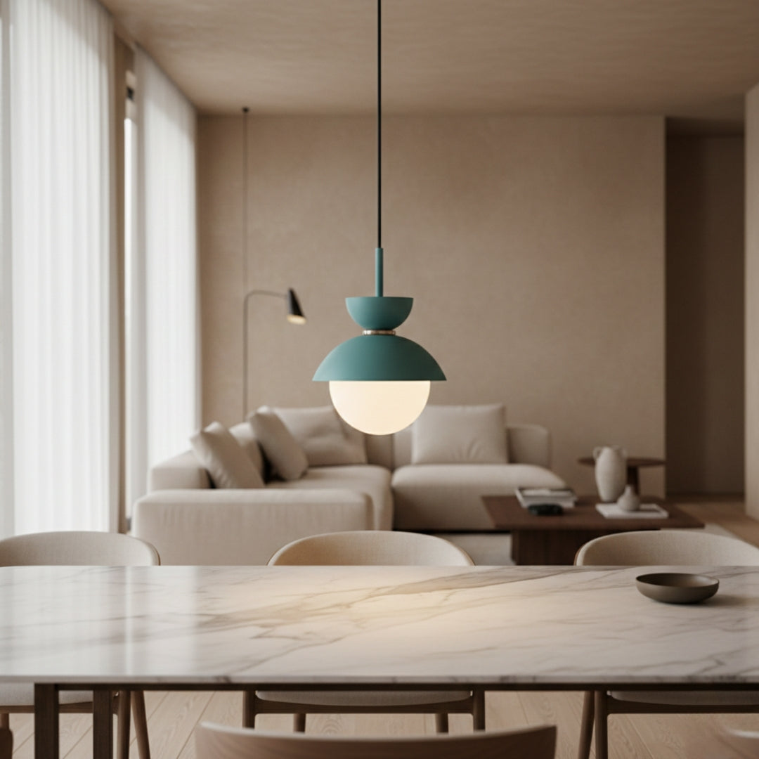Suspension nordique en verre boule – Design moderne et élégant