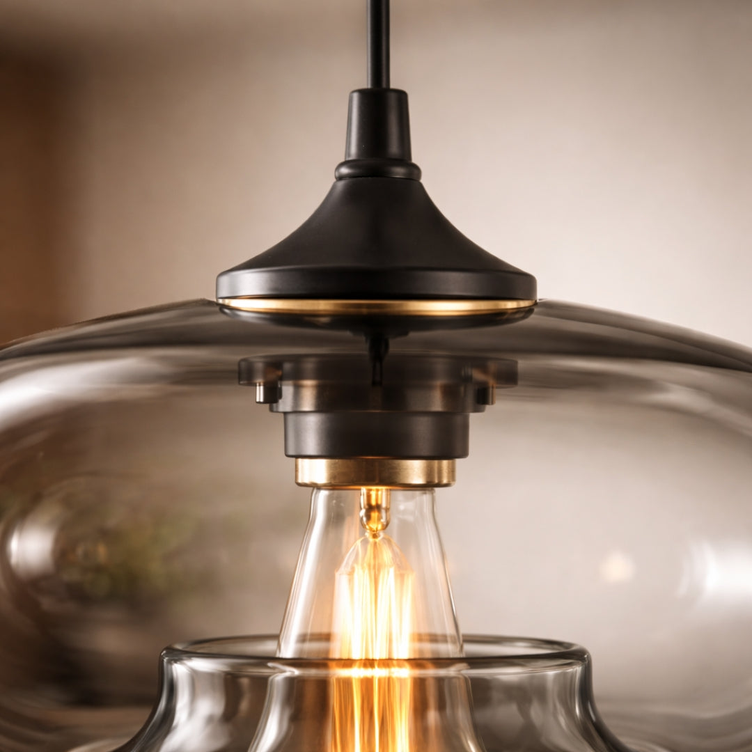 Suspension design ovale en verre Ball