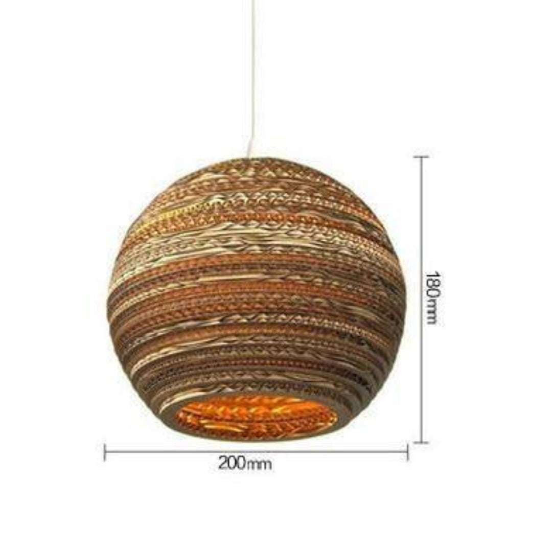 Suspension en papier carton (différentes formes)
