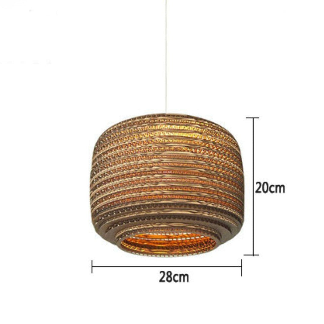 Suspension en papier carton (différentes formes)