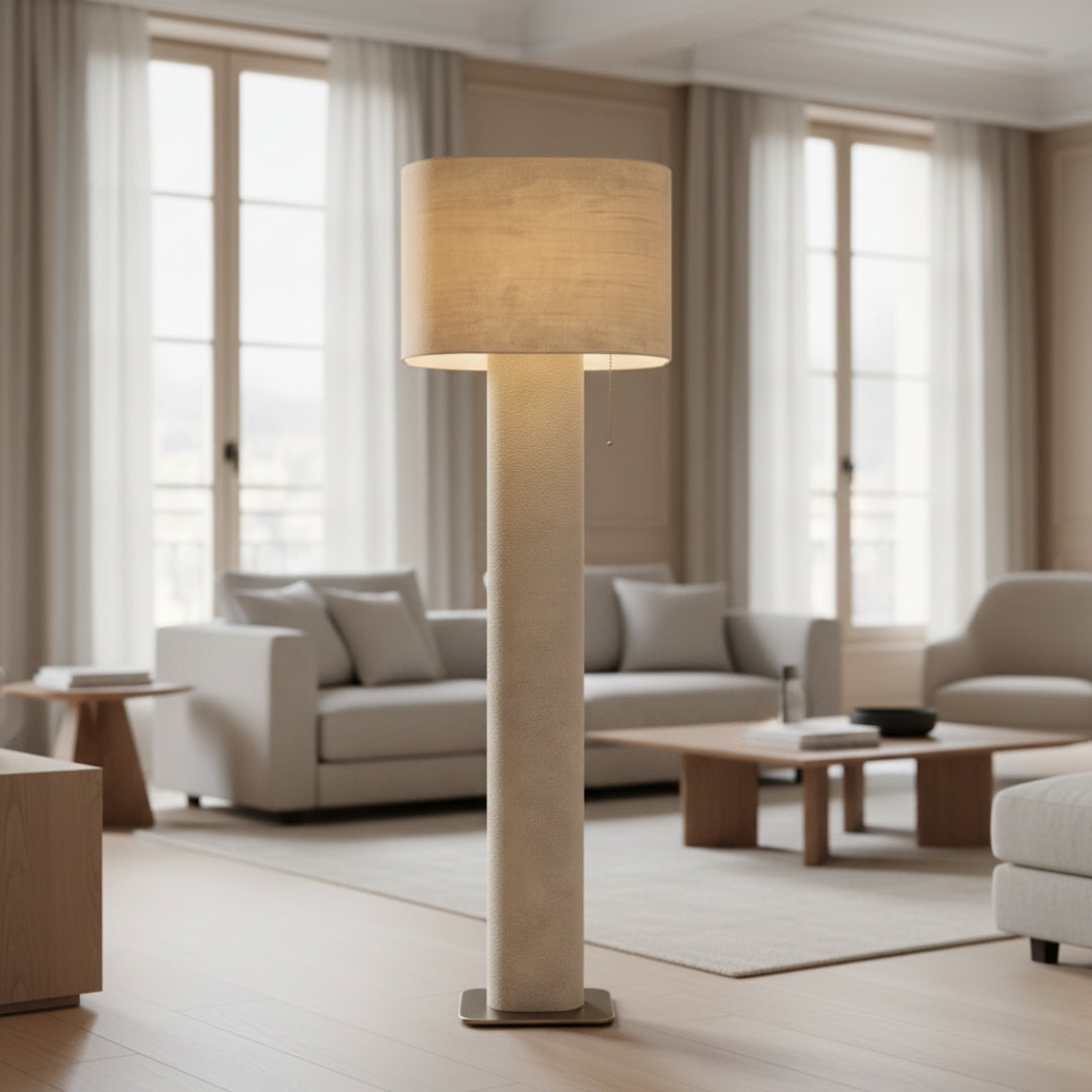 Lampe sur pied en bois Image