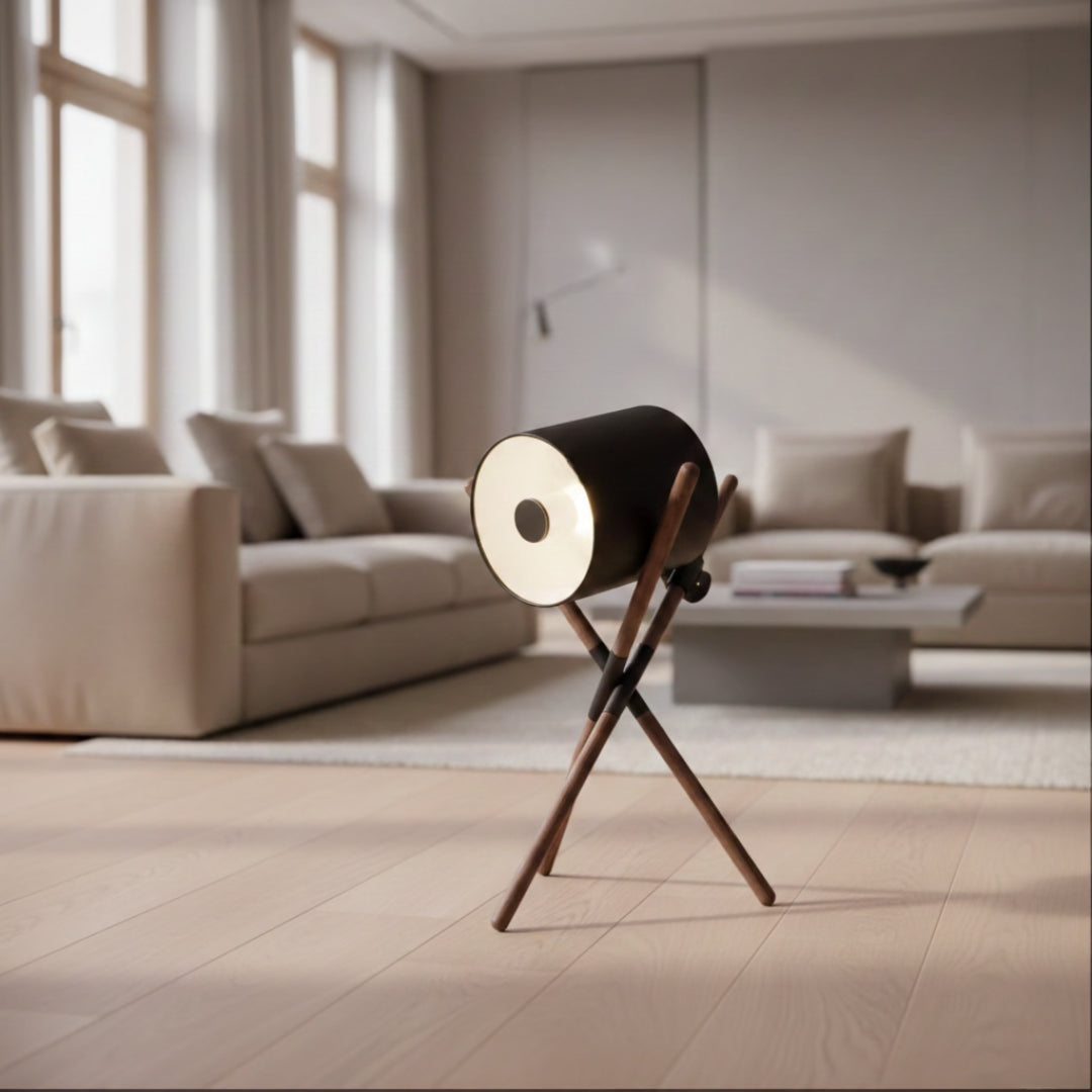 Lampe sur pied en verre Image
