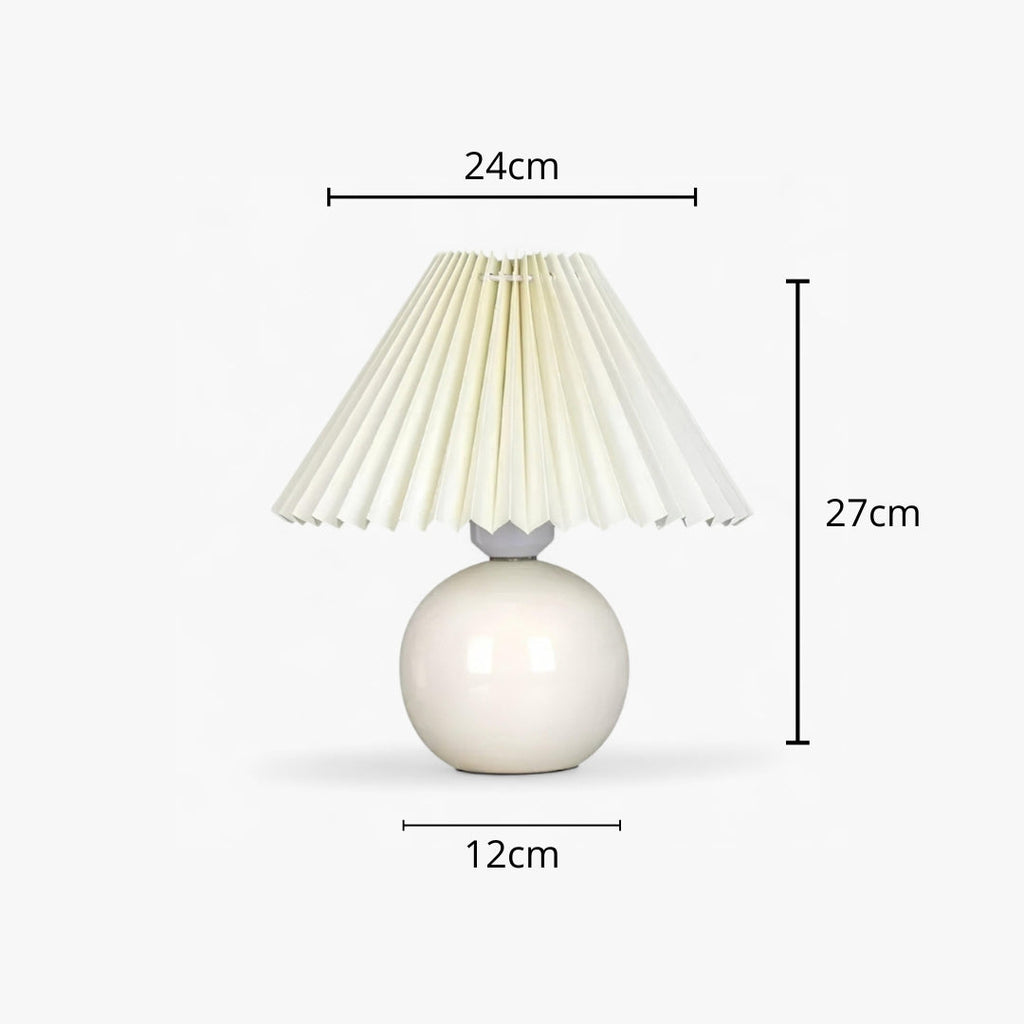 Lampe De Chevet Abat Jour Plissé