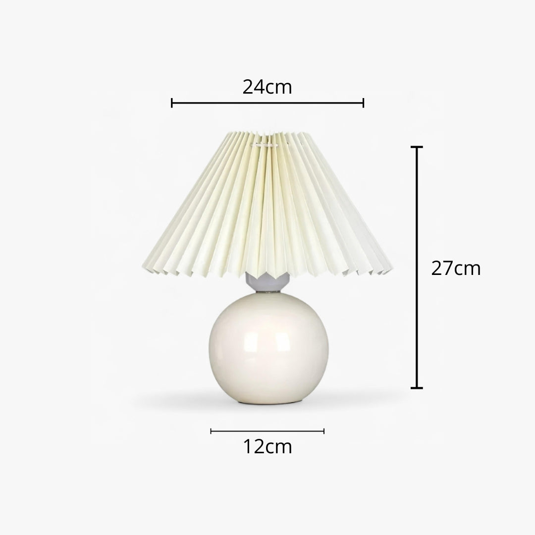 Lampe De Chevet Abat Jour Plissé