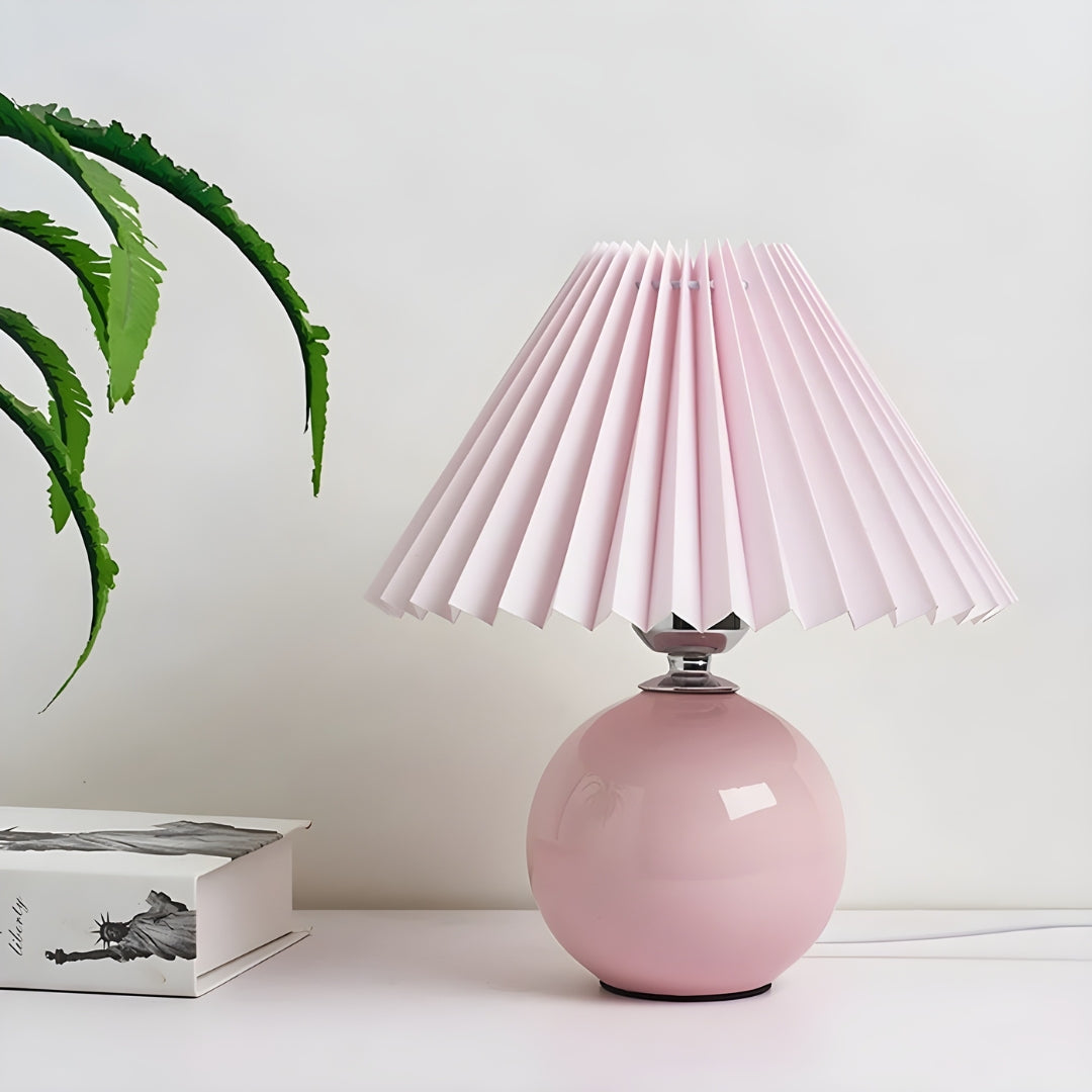 Lampe De Chevet Abat Jour Plissé