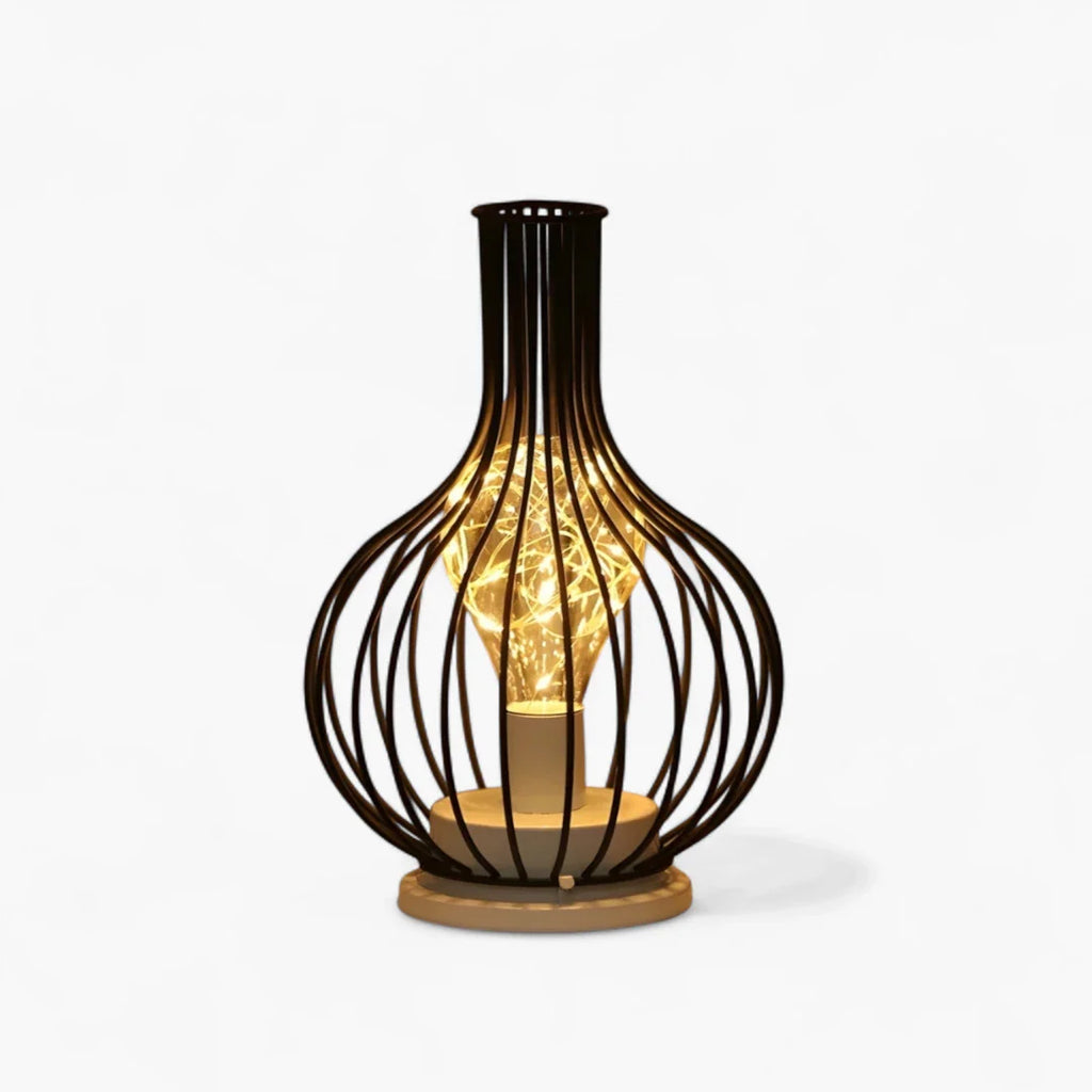Lampe De Chevet En Fer Noir
