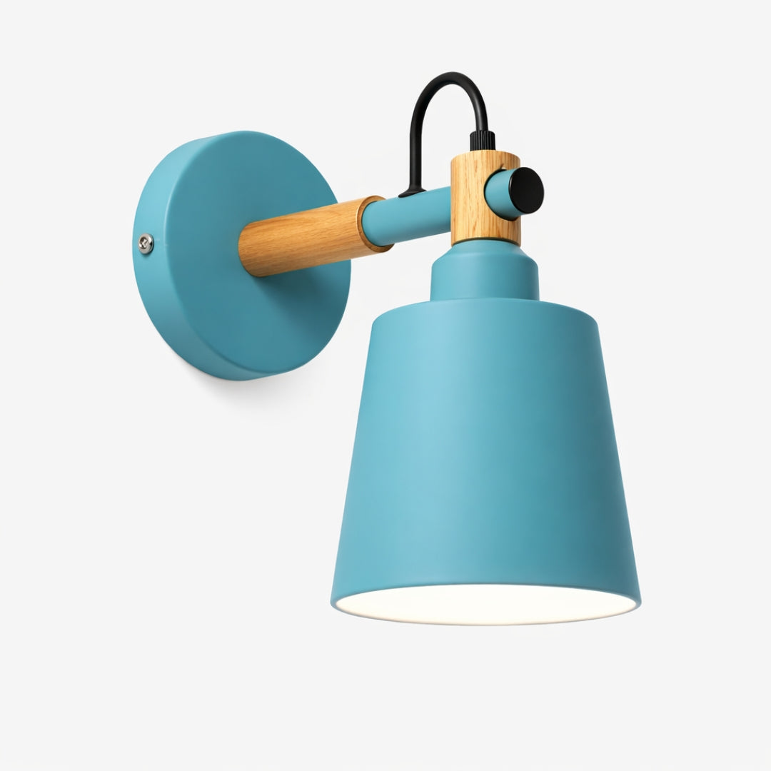 Applique Murale LED Bois et Métal Style Nordique