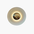 Applique Murale LED Disque en Métal Coloré Design Moderne