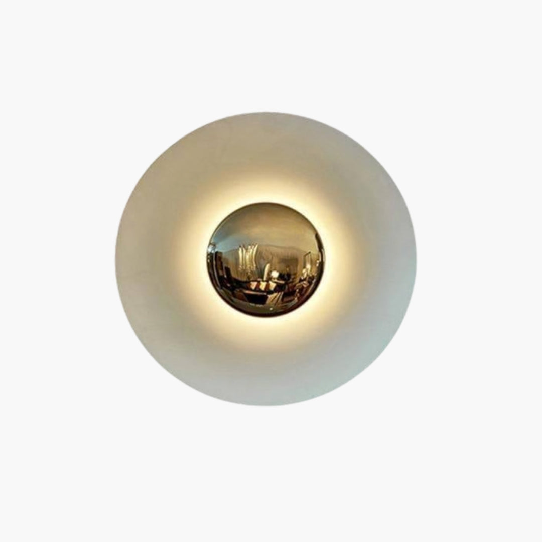 Applique Murale LED Disque en Métal Coloré Design Moderne