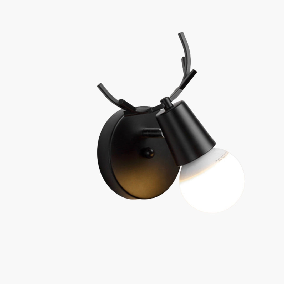Applique Murale LED Cerf en Bois Design Original