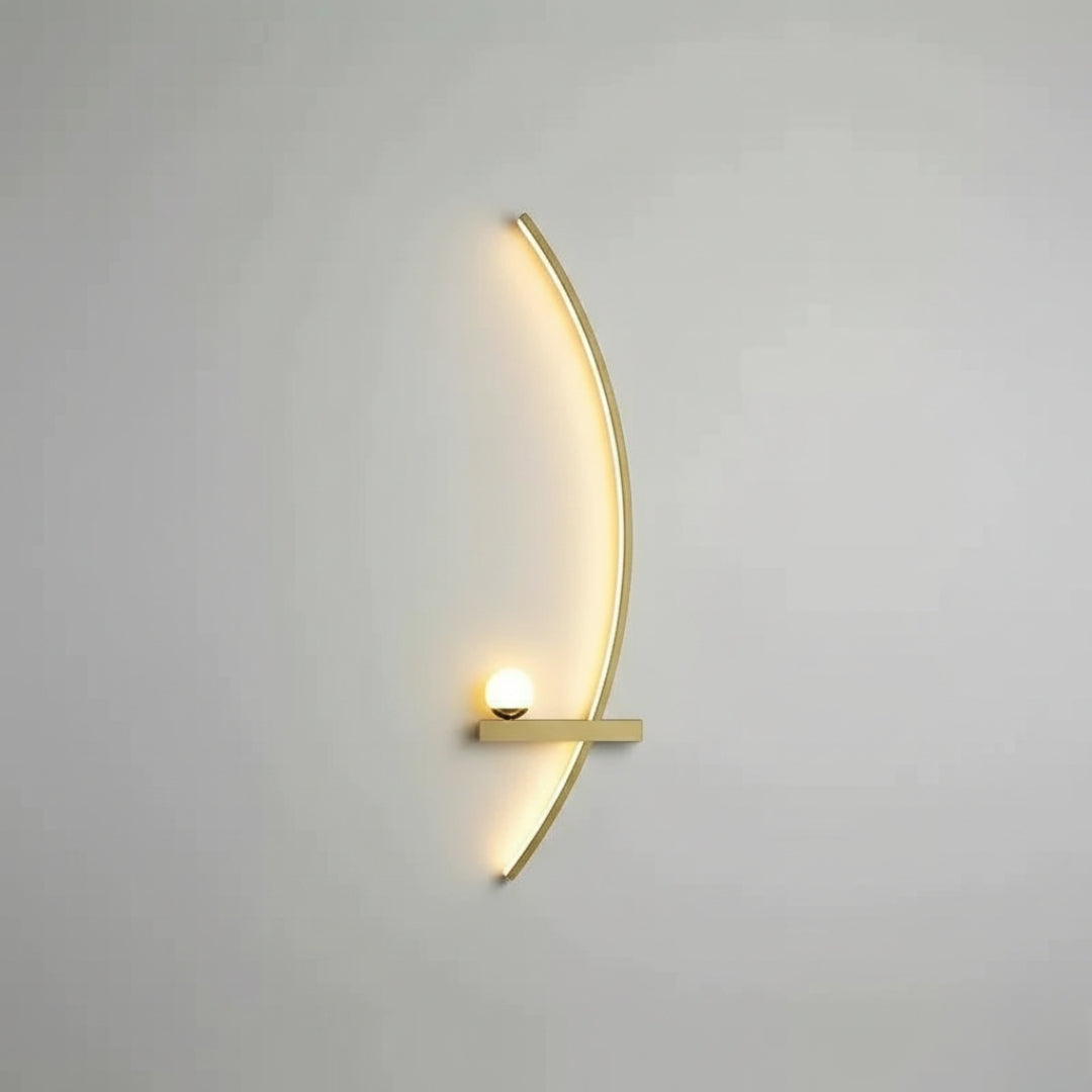 Applique Murale LED Minimaliste Noire Moderne