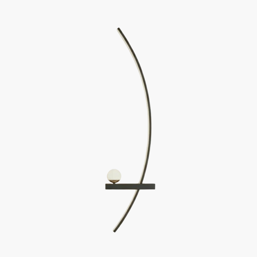 Applique Murale LED Minimaliste Noire Moderne