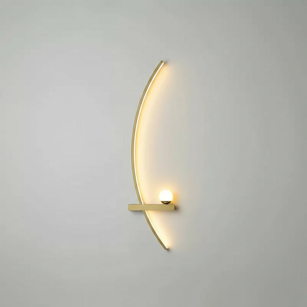 Applique Murale LED Minimaliste Noire Moderne