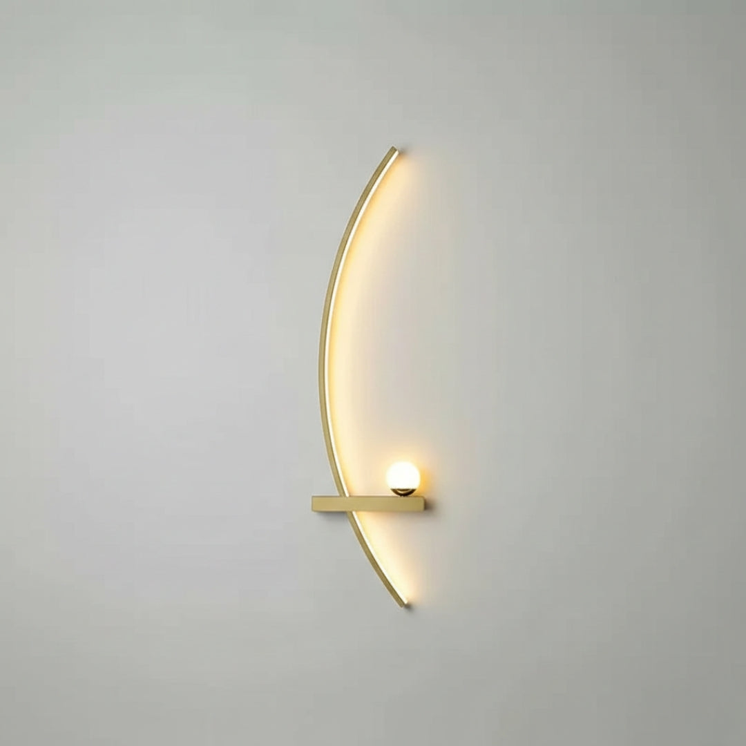 Applique Murale LED Minimaliste Noire Moderne