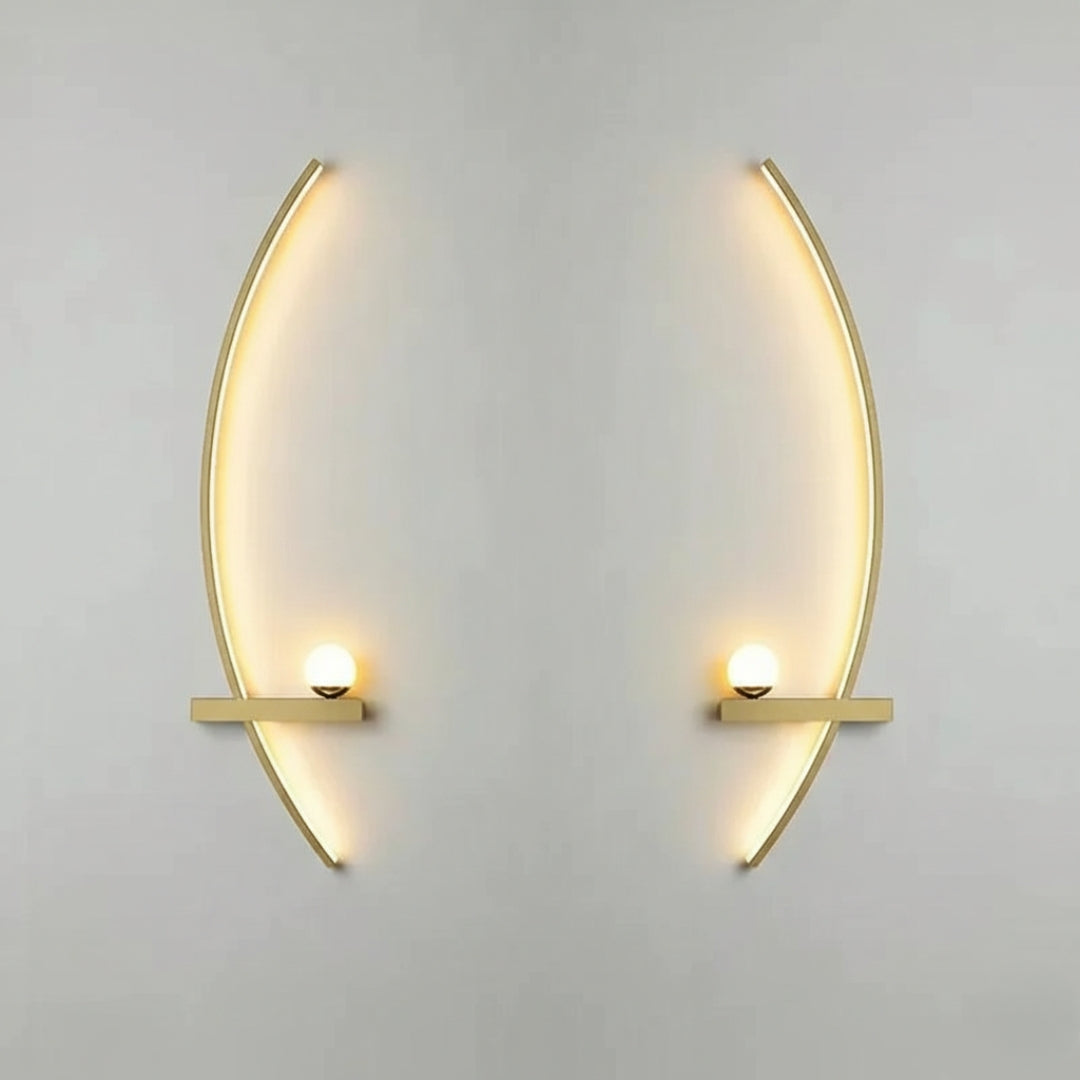 Applique Murale LED Minimaliste Noire Moderne