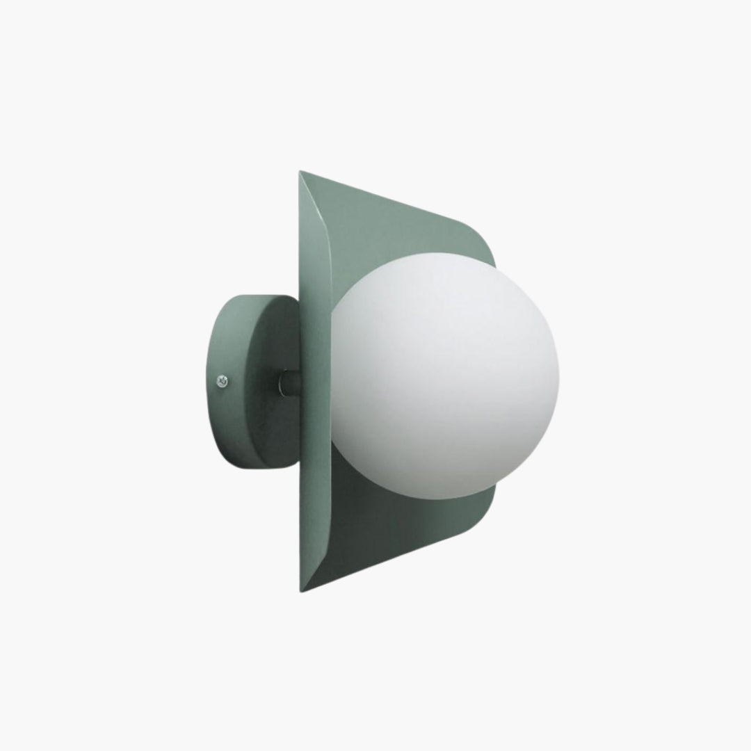 Applique Murale LED Minimaliste avec Boule Blanche Colorée