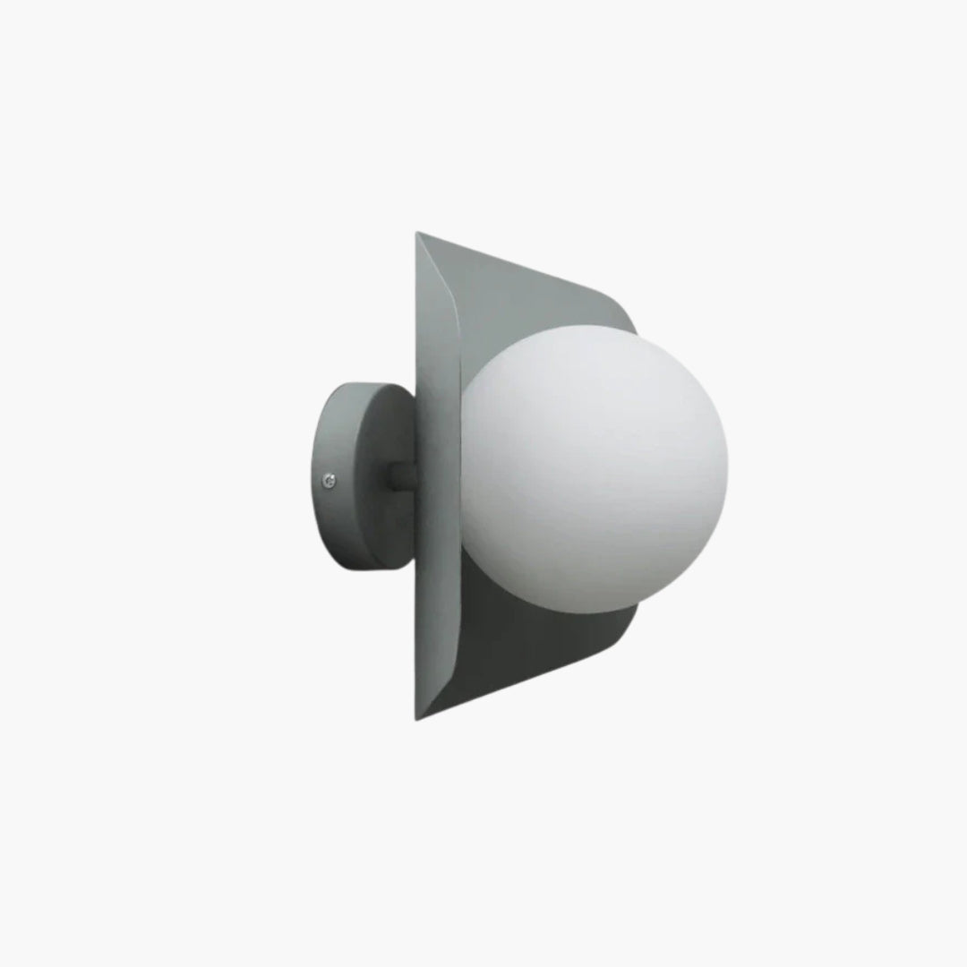 Applique Murale LED Minimaliste avec Boule Blanche Colorée