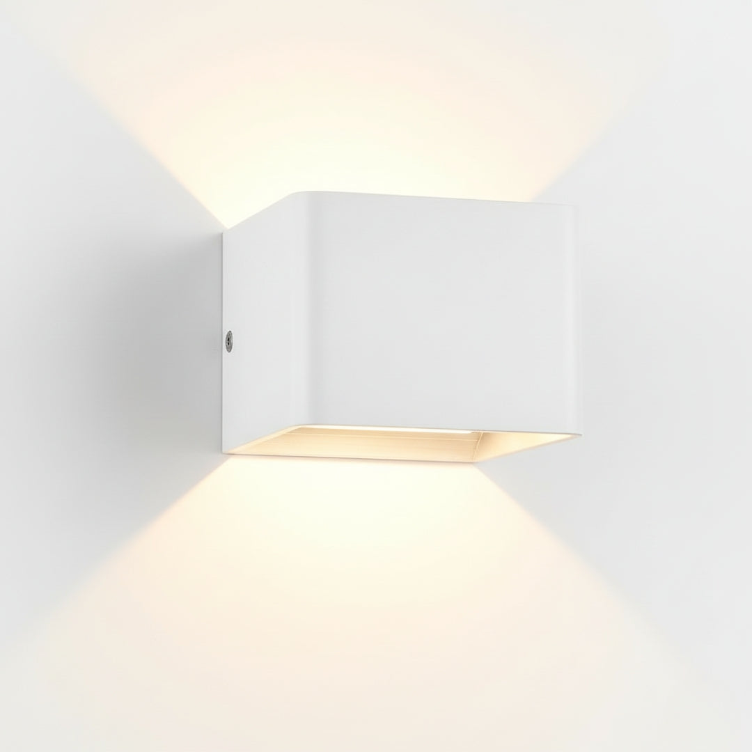 Applique Murale LED Moderne Cube en Métal Coloré