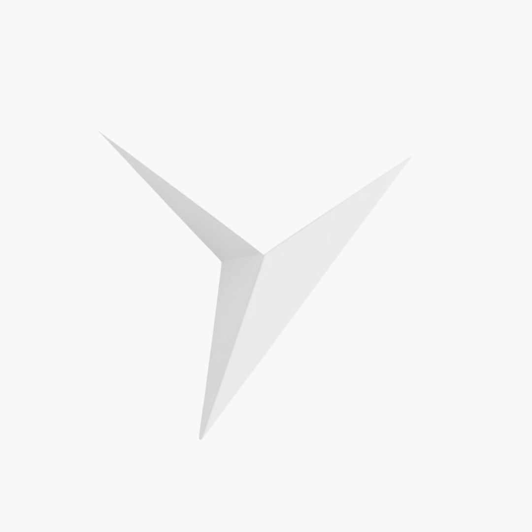 Applique Murale LED Triangle en Métal Style Loft