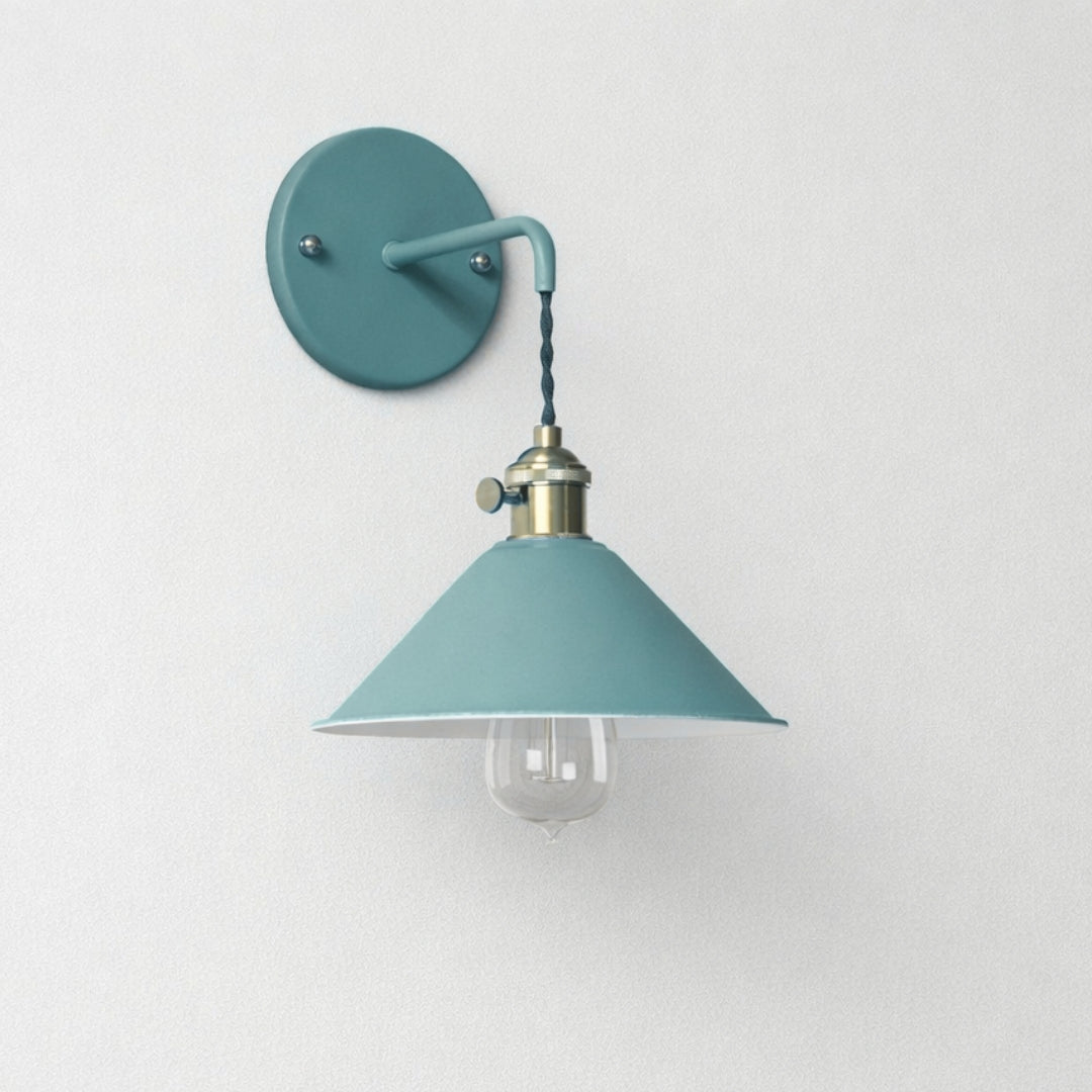 Applique Murale LED Vintage Métal Plaqué Coloré