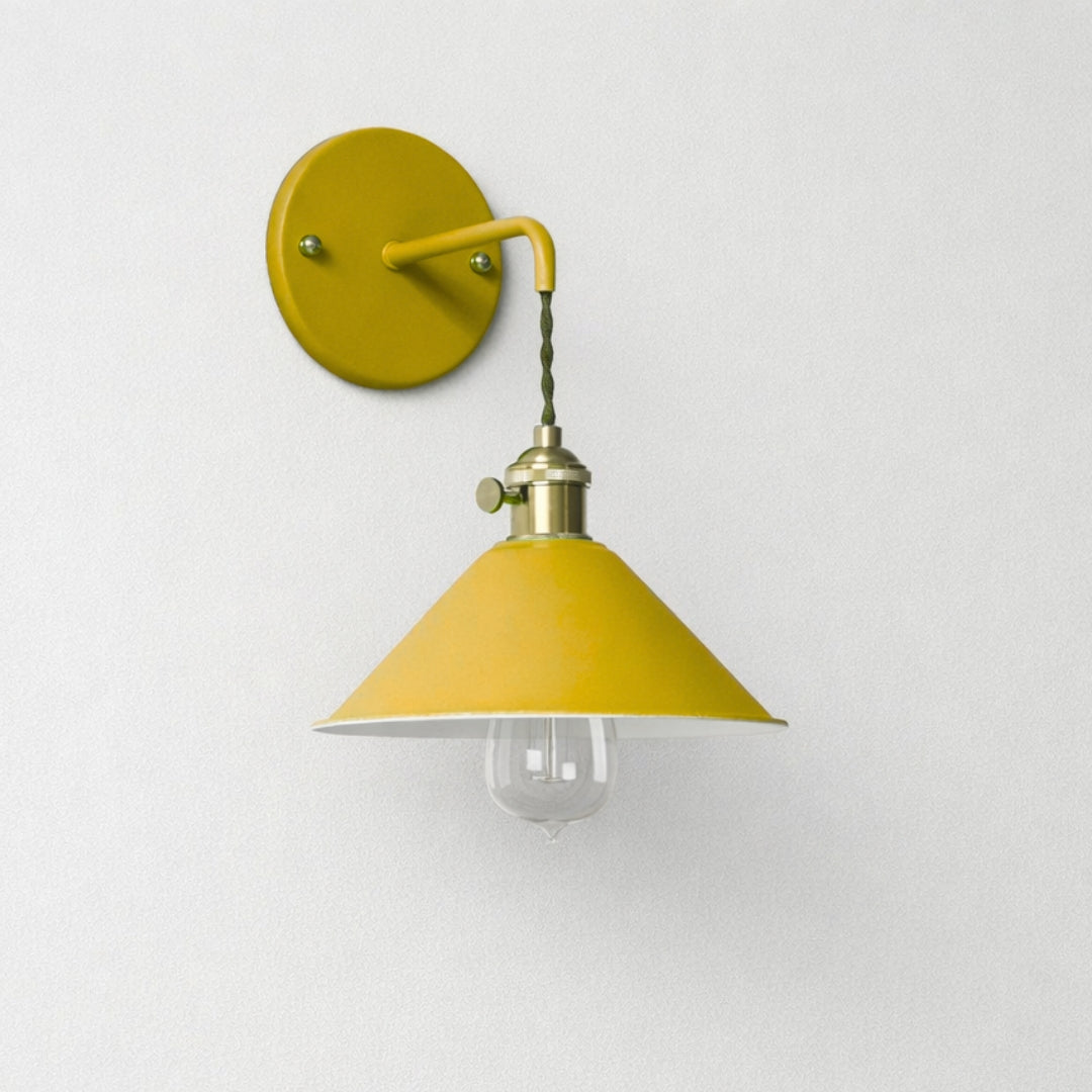 Applique Murale LED Vintage Métal Plaqué Coloré