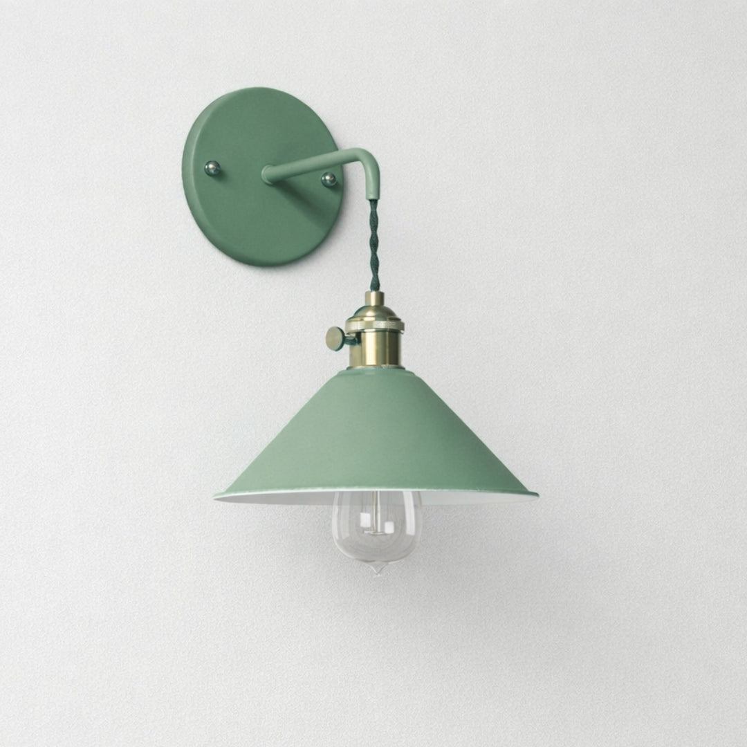 Applique Murale LED Vintage Métal Plaqué Coloré