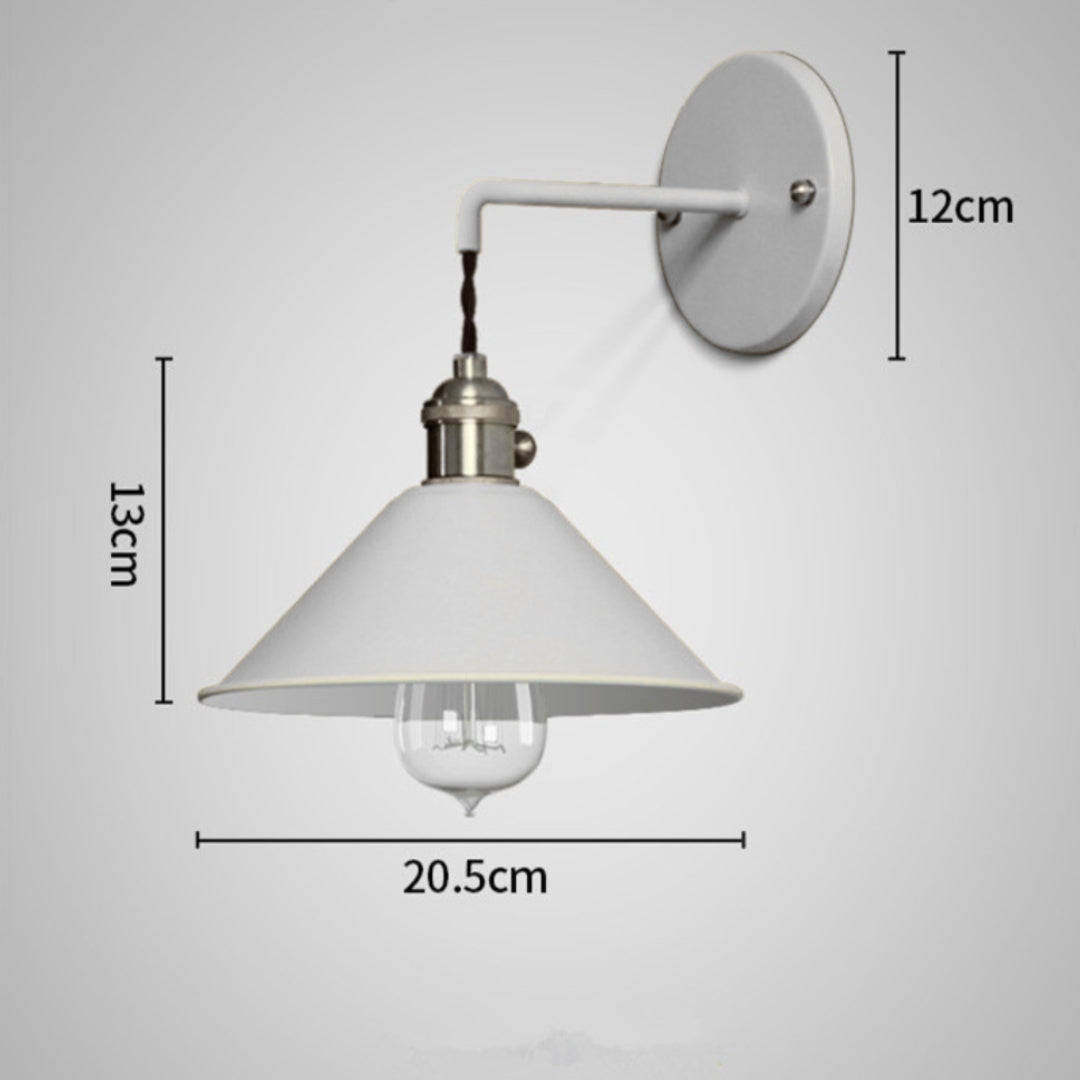 Applique Murale LED Vintage Métal Plaqué Coloré