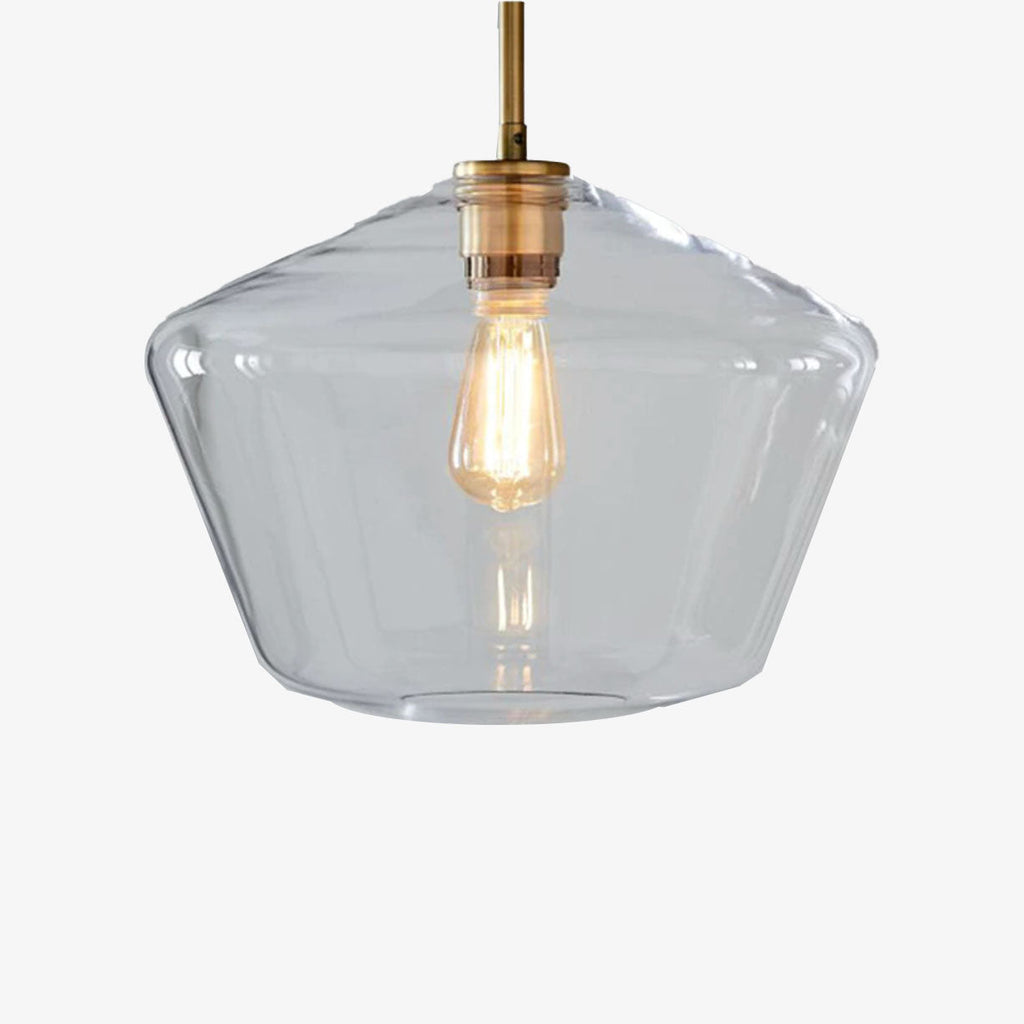 Suspension LED Métal et Verre Design Moderne Élégant